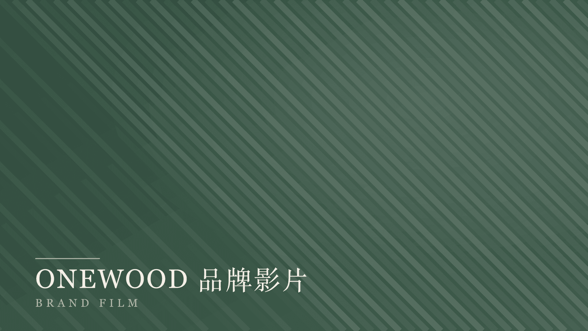 ONEWOOD 品牌影片海报
